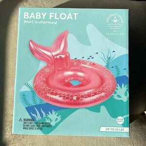 NWT Coconut Grove Pink Pearl The Mermaid Inflatable Float. ages: 12-24 months